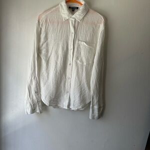 Steve Madden Casual White Button-Down Shirt